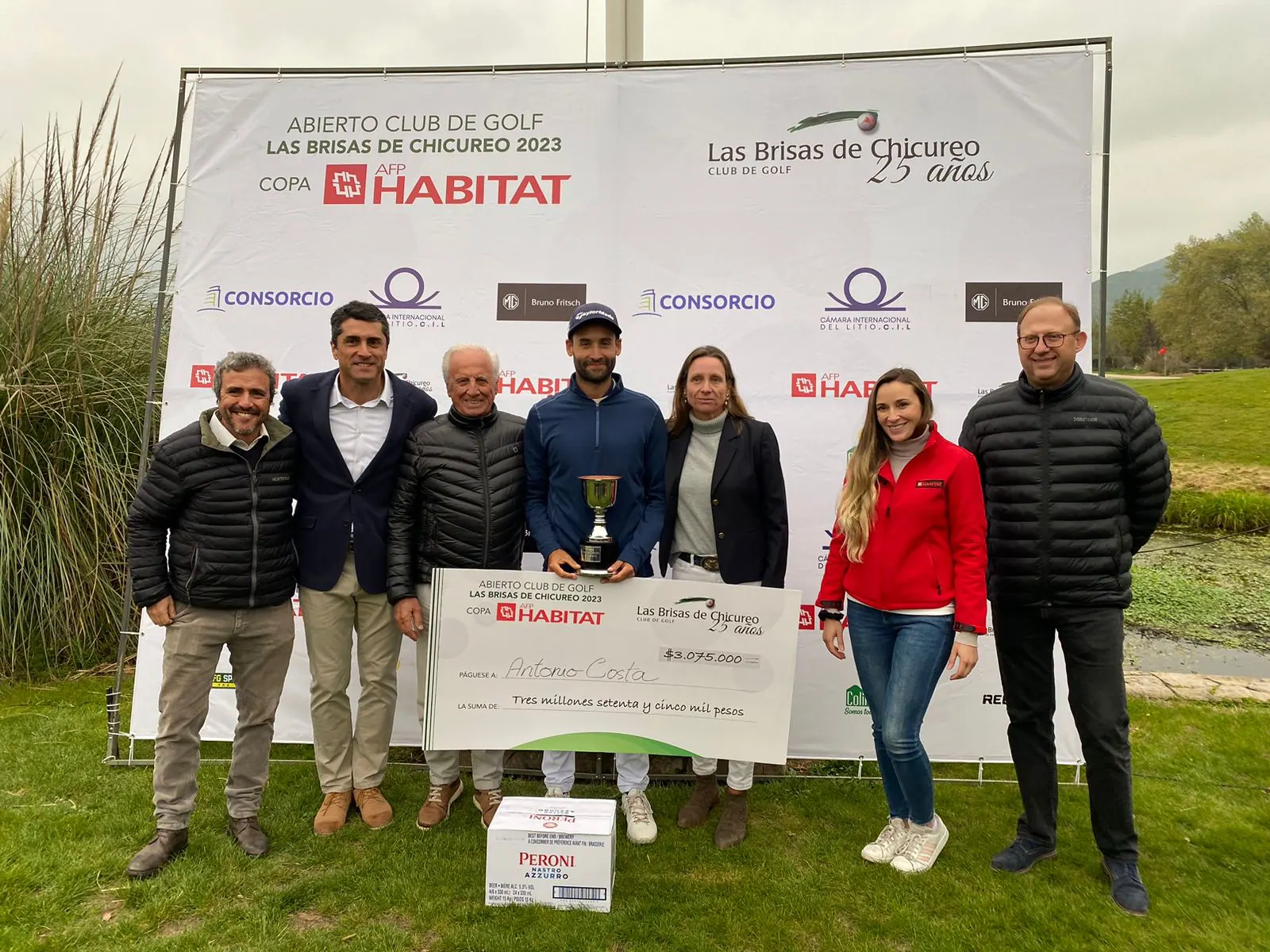 Antonio Costa, Campeón del Abierto Brisas de Chicureo